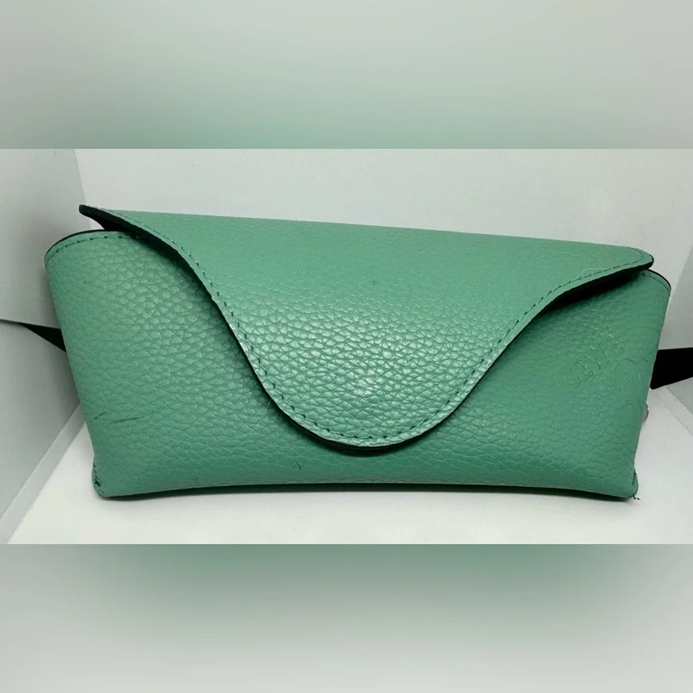Loewe Mint Green/Aqua colored Pebbled Sunnies Case. (Case only) - Picture 1 of 6